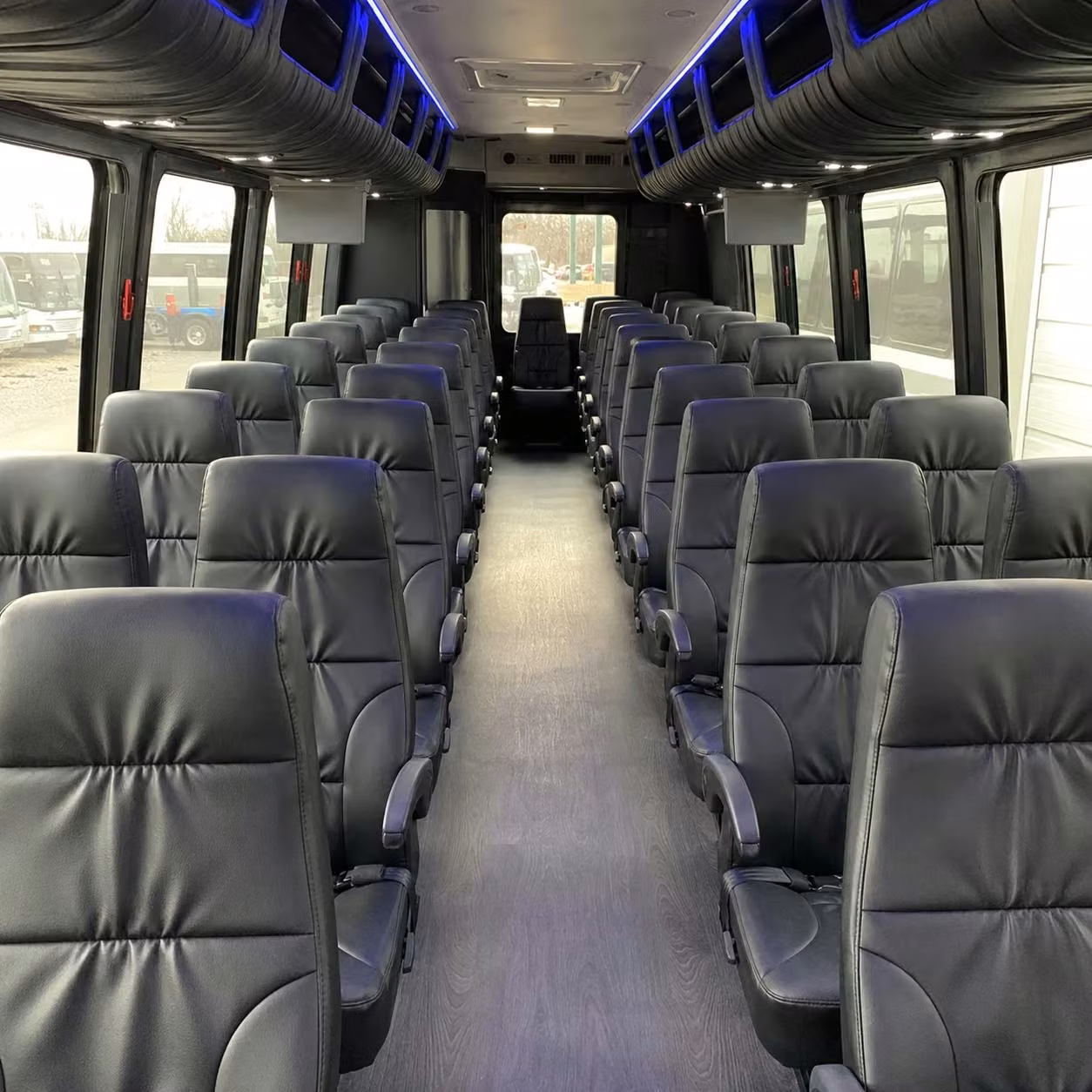 25 passenger minibus inside