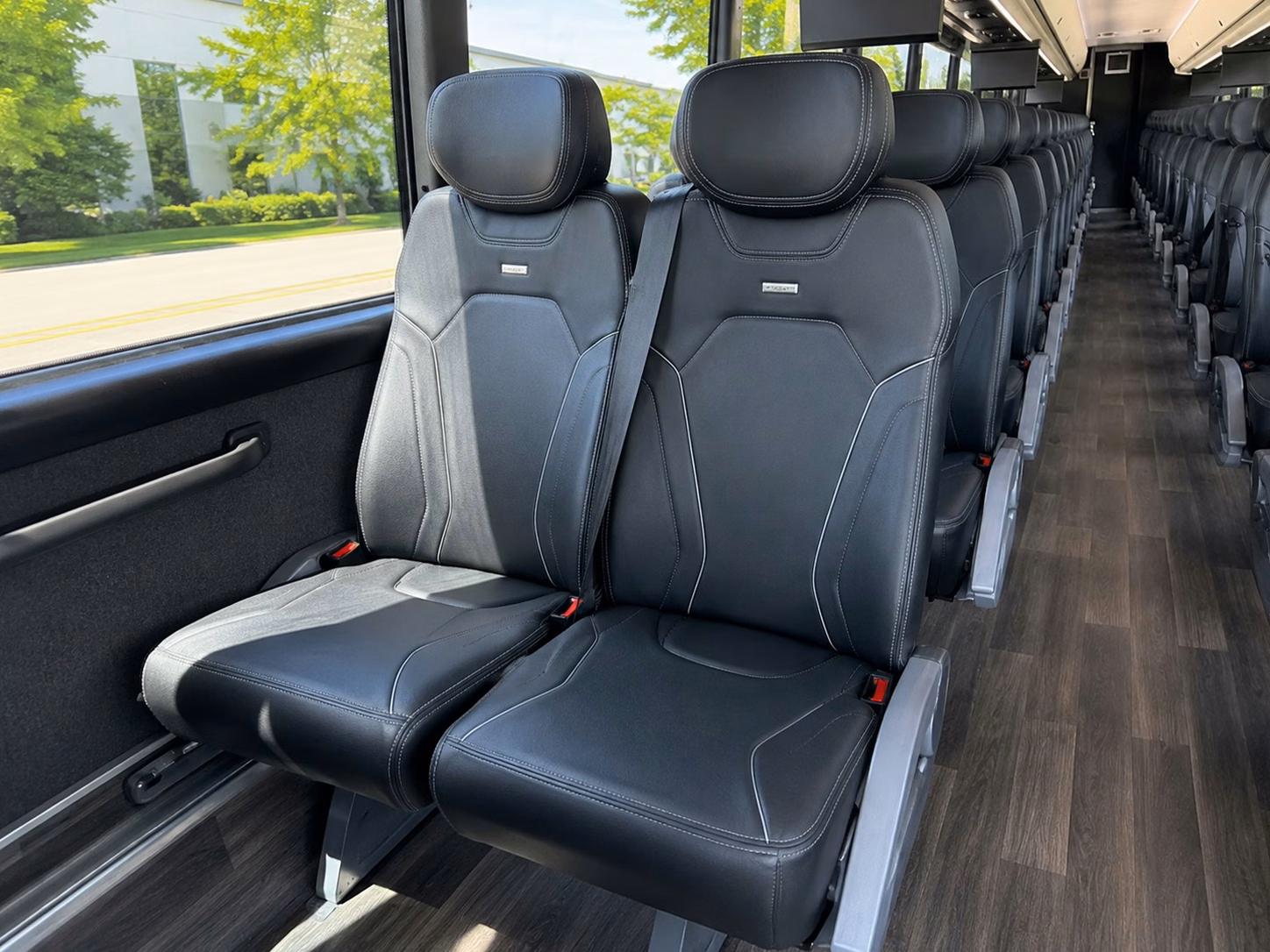 fort lauderdale charter bus inside