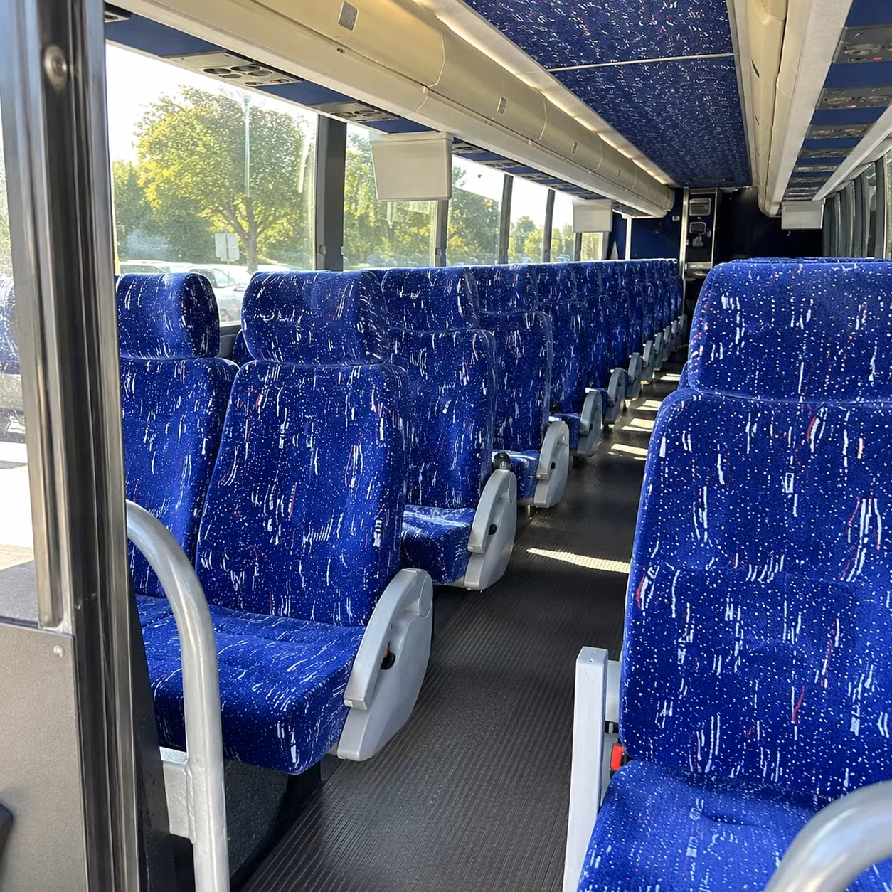 fort lauderdale charter bus rental interior